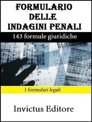 cover image of Formulario delle indagini penali